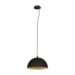 Panderas Pendant luminaire Ø350 60W black/gold IP20