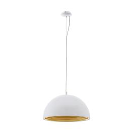 Panderas Pendant luminaire Ø500 60W white/gold IP20