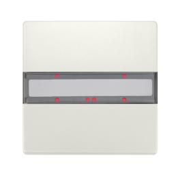 Panou 1 pereche taste, cu LED de stare, alb titan