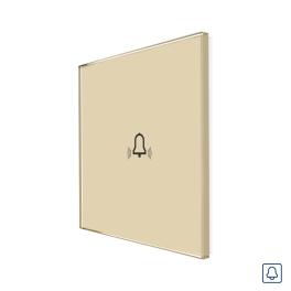 Panou Buton Sonerie cu Touch Din Sticla LUXION - auriu