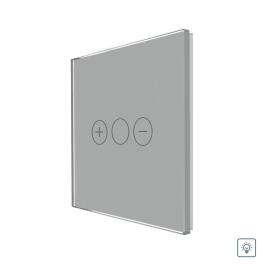 Panou Intrerupator Variator cu Touch Din Sticla LUXION - gri