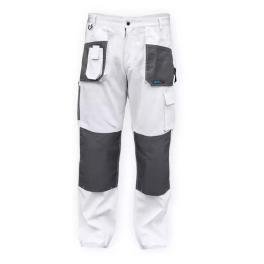 Pantaloni de protecţie mărime ld/54, alb, greutate 190g/m2