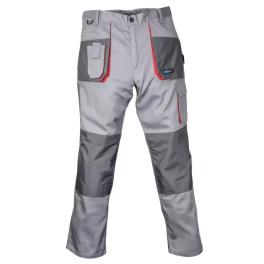 Pantaloni de protecţie mărime xxl/58, gri, comfort line, greutate 190g/m2