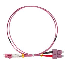 Patchcord Duplex LC/UPC - SC/UPC, 50/125µm OM4, 3.0m
