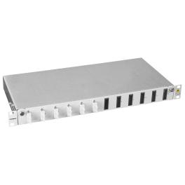 Patchpanel FO 19", 1UV, culisant, pentru 24 fibre, SC, MM