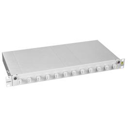 Patchpanel FO 19", 1UV, culisant, pentru 4 fibre, LC, MM