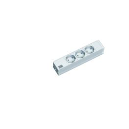 PDU 10'' 3xSchuko, 2 m fisa Schuko, AL