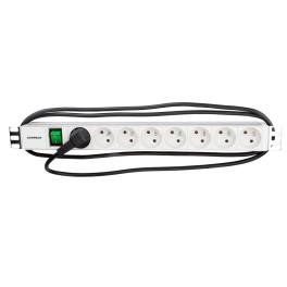 PDU 19", 8xUTE c.On/Off , profil ALU 1U, cablu 2m,RAL7035