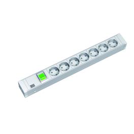 PDU19'' 7xSchuko Alb, intr., 2 m fisa Schuko, AL