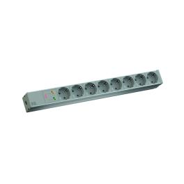 PDU19'' 8xSchuko, 2 m fisa Schuko, AL,prot.