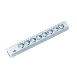 PDU19'' 8xSchuko Alb, 2 m fisa Schuko, AL