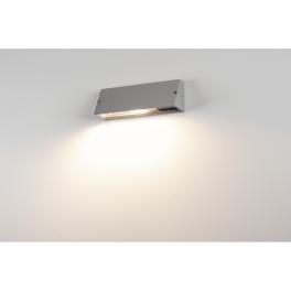 PEMA SQUARE lampă de perete, gri argintiu, E27, max. 15W