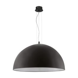 Pendant luminaire "Gaetano" 3 x 60W black IP20