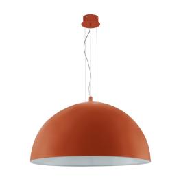 Pendant luminaire "Gaetano" 3 x 60W orange IP20