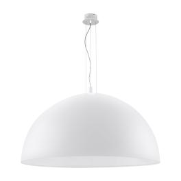 Pendant luminaire "Gaetano" 3 x 60W white IP20