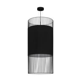 Pendant luminaire "Shilton" E27 60W black