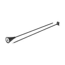 Pendant suspension black Plastic/metal, height adjustable