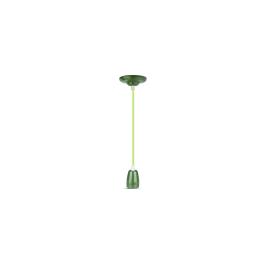 PENDUL TAVAN PORTELAN SOCLU E27 - VERDE