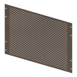 Perforated Mounting Plate width 420mm, 6 Modul Heights