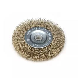 Perie de disc din sarma alama 150mm, diametru gaurii 16mm