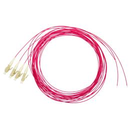 Pigtail LC, 50/125µm OM4, 2m, Easy Strip, Violet, 4buc