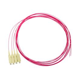Pigtail SC, 50/125µm OM4, 2m, Easy Strip, Violet,4buc