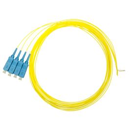 Pigtail SC, 9/125µm OS2, 2m, Easy Strip, galben,4buc