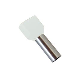PINI DUBLI TERMINALI IZOLAŢI TЕ0508/ALB (100 buc. pe pachet)