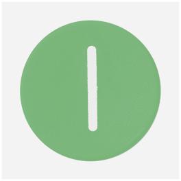 Placuta presare verde "1"
