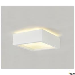 Plafonieră GL 104 E27, pătrat, gips alb, max. 15W