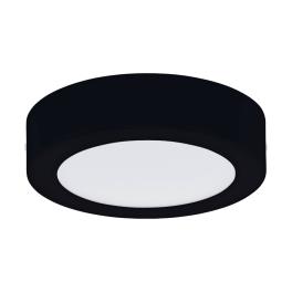 Plafoniera LED Ø170 neagra 'FUEVA PRO'