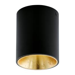 Polasso round 3,3W 3000K black gold