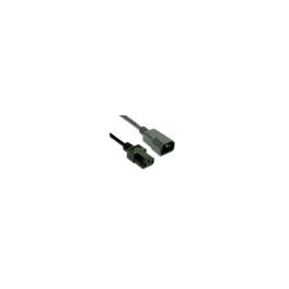 Powercord Extension Cable, C13, Black, 3m