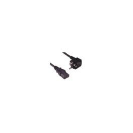 Powercord Schuko - C13 female, Black, 3m
