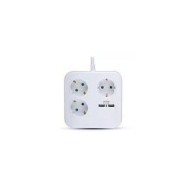 PRELUNGITOR CUBIC 3X1.5MM 1.4M 4 CAI 16A + 2 USB 2.1A