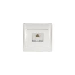 PRIZA PC RHYME (CAT6e) ALB METALIC