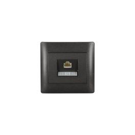 PRIZA PC RHYME (CAT6e) NEGRU METALIC