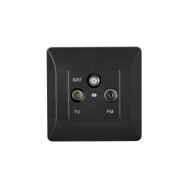 PRIZA TV, FM, SAT SPLENDOR EL0668 NEGRU