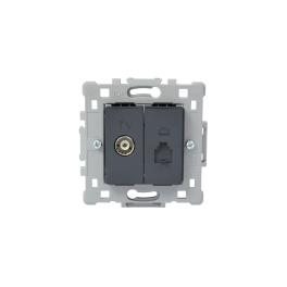 PRIZA TV(MAMA), TELEFON DUBLA SPLENDOR EL0648 NEGRU