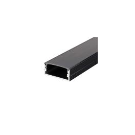 PROFIL ALUMINIU PENTRU BANDA LED 2M 23.5MM X 10MM - NEGRU