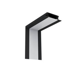 PROFIL COLT INTERIOR LED INCASTRAT NEGRU S48