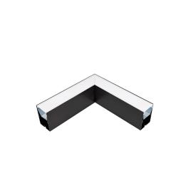 PROFIL COLT L-TIP LED APLICAT NEGRU S77