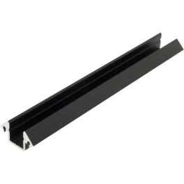 Profil din aluminiu KLE, L-2000mm L-19mm H-19mm negru
