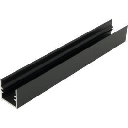 Profil din aluminiu LBR, L-2000mm W-19mm H-19mm negru