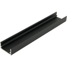 Profil din aluminiu TBF L-2000mm L-25mm H-12,5mm negru