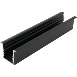 Profil din aluminiu TBI, L-2000mm L-25mm H-27mm negru