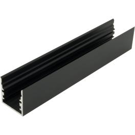 Profil din aluminiu TBR, L-2000mm L-25mm H-25mm negru