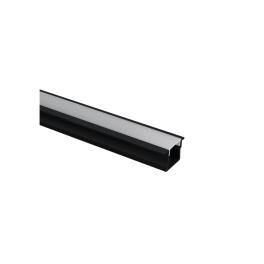 Profil încastrat 7904R/B cu PC capac opal 2m negru