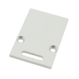 Profile end cap TBR flat with longhole for cable
