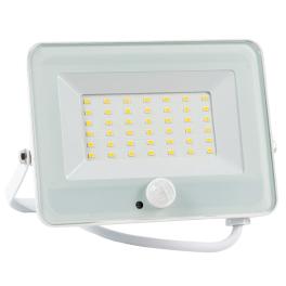 PROIECTOR LED VEGA SLIM ALB CU SENZOR 30W 4000K